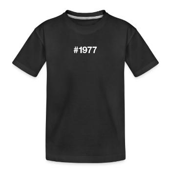 1977 Hashtag 49 Jahre 49. Geburtstag - Kinder Premium Bio T-Shirt - Schwarz - Vorne