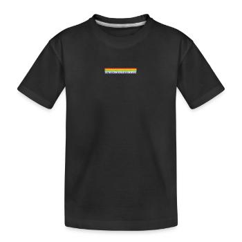 L’amour peut construire un pont Conception arc-en-ciel - T-shirt bio Premium Enfant - noir - Devant