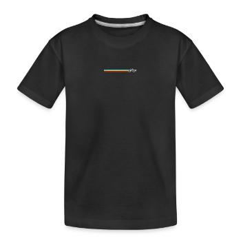 Retro Fahrrad Stripe Palette - Kinder Premium Bio T-Shirt - Schwarz - Vorne