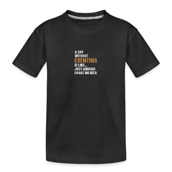 Cavalier Une journée sans concours complet - T-shirt bio Premium Enfant - noir - Devant