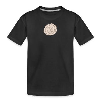 Blume - Kinder Premium Bio T-Shirt - Schwarz - Vorne