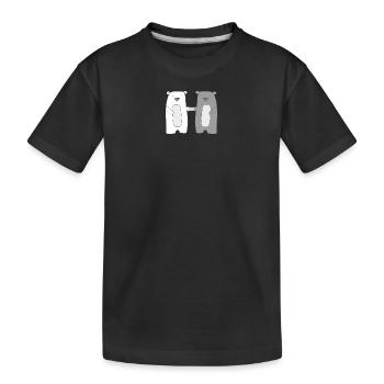 Bears - Kids' Premium Organic T-Shirt - black - Front