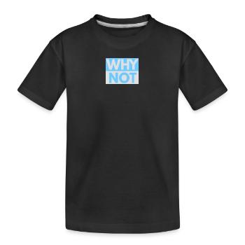 Warum nicht Impressum - Kinder Premium Bio T-Shirt - Schwarz - Vorne