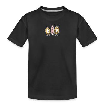 Funny Marriage Proposal Wedding Rings Ring Finger Engagement - Kids' Premium Organic T-Shirt - black - Front
