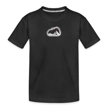 Graphique du mousqueton de l’arête alpine - T-shirt bio Premium Enfant - noir - Devant