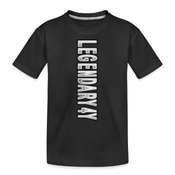 Legendery 4y - Kinder Premium Bio T-Shirt - Schwarz - Vorne