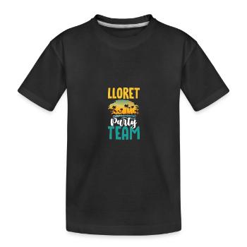 Lloret De Mar Party Team - Kinder Premium Bio T-Shirt - Schwarz - Vorne