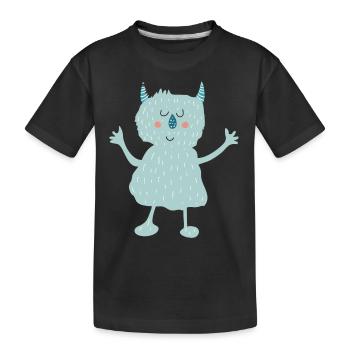 monstre - T-shirt bio Premium Enfant - noir - Devant