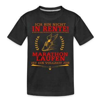 Marathon - Kinder Premium Bio T-Shirt - Schwarz - Vorne