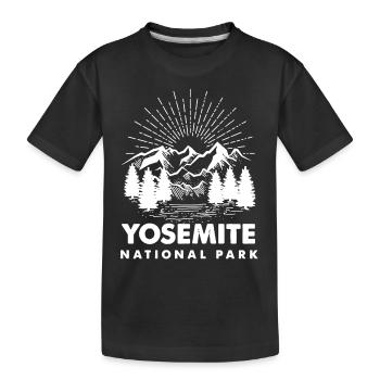 Chemise du parc national de Yosemite - T-shirt bio Premium Enfant - noir - Devant