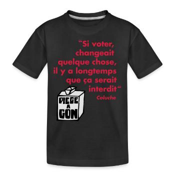 Politique - T-shirt bio Premium Enfant - noir - Devant