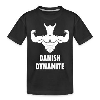 Danish Dynamite (Dänemark / Wikinger) - Kinder Premium Bio T-Shirt - Schwarz - Vorne