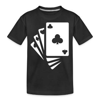 Icône de carte - T-shirt bio Premium Enfant - noir - Devant