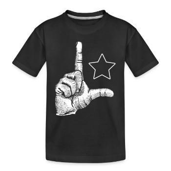 L de Lula - T-shirt bio Premium Enfant - noir - Devant