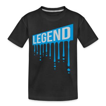 Legend Shield Graffiti Gouttes - T-shirt bio Premium Enfant - noir - Devant
