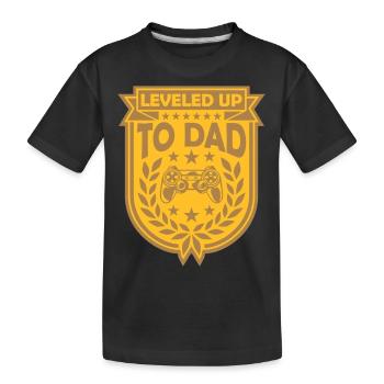 Enfant né De niveau supérieur - T-shirt bio Premium Enfant - noir - Devant