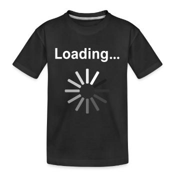 LADEN SYMBOL - Kinder Premium Bio T-Shirt - Schwarz - Vorne