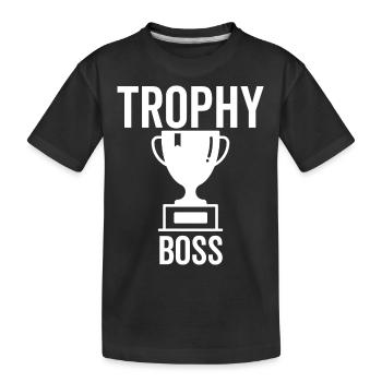 Boss du trophée - T-shirt bio Premium Enfant - noir - Devant