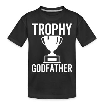 Trophäe Pate - Kinder Premium Bio T-Shirt - Schwarz - Vorne