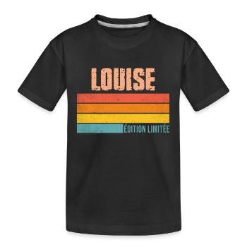 Louise édition limitée - T-shirt bio Premium Enfant - noir - Devant