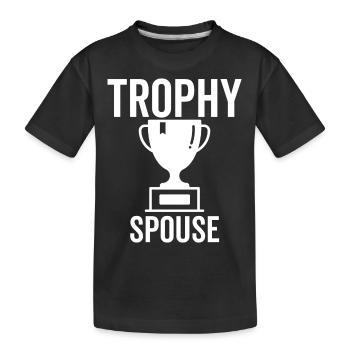 Trophäen-Ehepartner - Kinder Premium Bio T-Shirt - Schwarz - Vorne