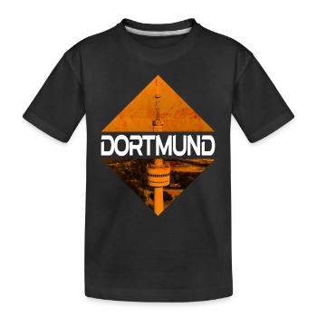 Dortmund Allemagne Ville Skyline Accueil Amour - T-shirt bio Premium Enfant - noir - Devant
