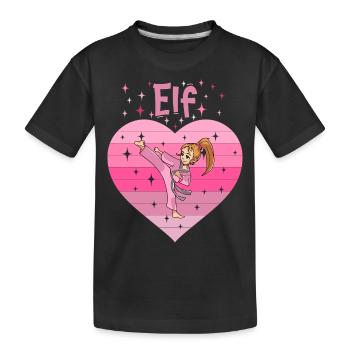 11. Geburtstag Tochter Mädchen Kampfsport Judo - Kinder Premium Bio T-Shirt - Schwarz - Vorne