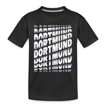 Dortmund Allemagne City Font Skyline Accueil - T-shirt bio Premium Enfant - noir - Devant