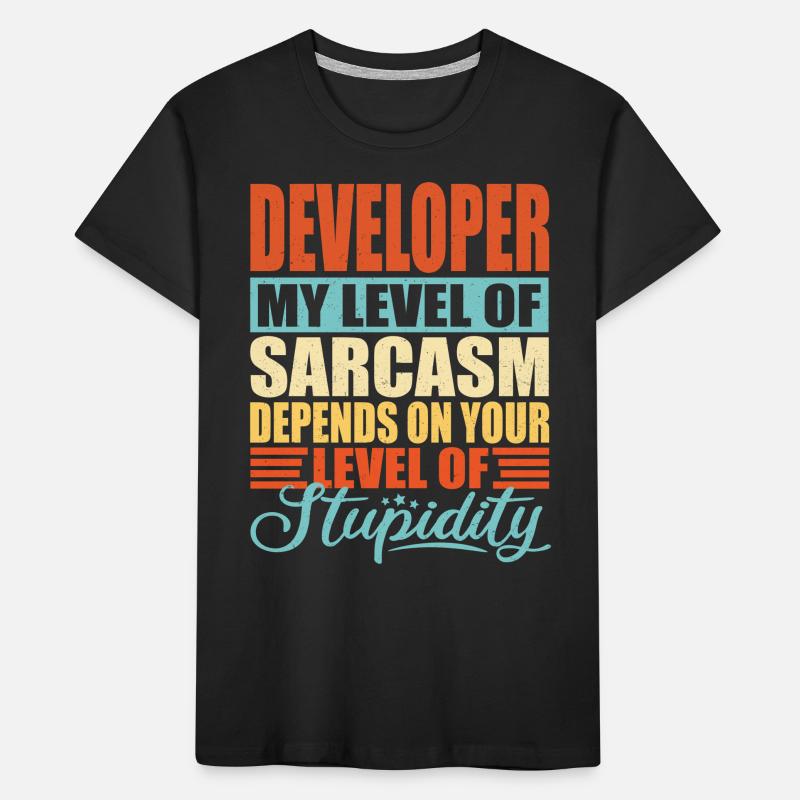 Entwickler Softwareentwickler Informatiker Coder Kinder Premium Bio T-Shirt