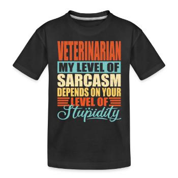 Vétérinaire Vétérinaire Cadeau - T-shirt bio Premium Enfant - noir - Devant