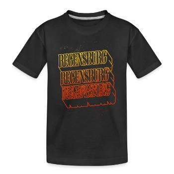 Regensburg Allemagne City Skyline Accueil - T-shirt bio Premium Enfant - noir - Devant