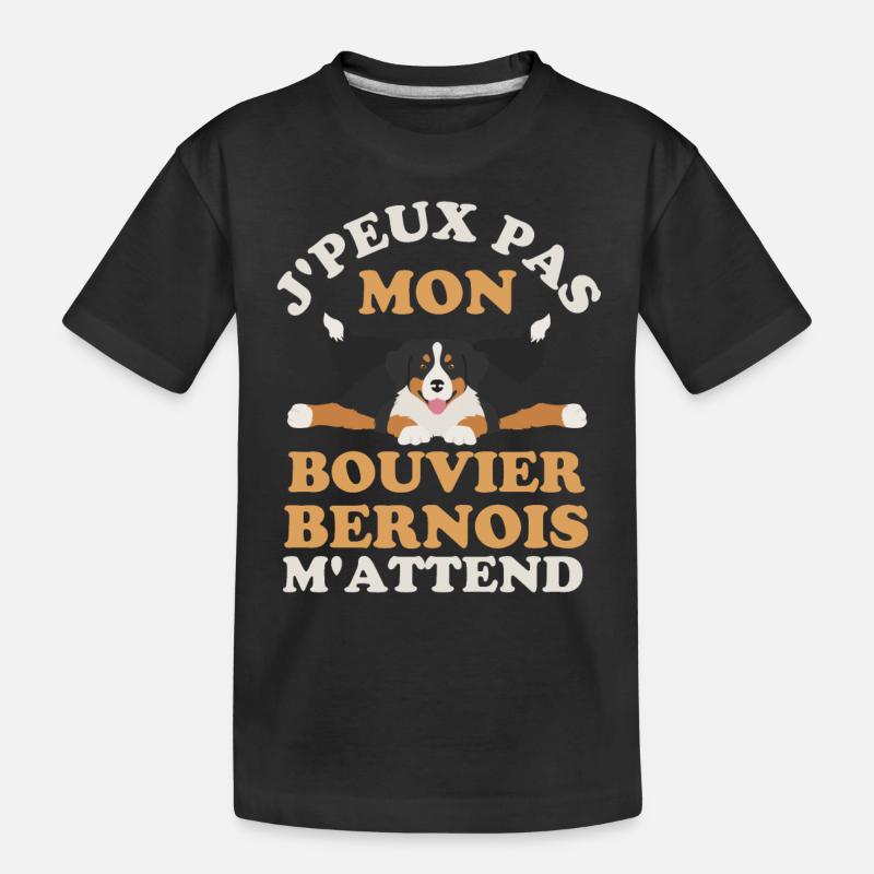 Bouvier bernois 1 - T-shirt bio Premium Enfant - noir