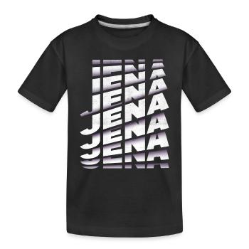 Jena Allemagne City Font Skyline Accueil - T-shirt bio Premium Enfant - noir - Devant