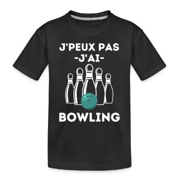 BOWLING 2 - T-shirt bio Premium Enfant - noir - Devant