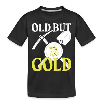 Les chercheurs d’or sondent le cadeau d’orpaillage - T-shirt bio Premium Enfant - noir - Devant