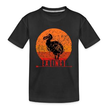EXTINCT - Dodo - Paläontologie - Fossil - History - Kinder Premium Bio T-Shirt - Schwarz - Vorne