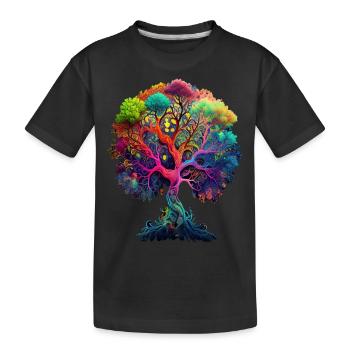 Arbre de vie Celtic Nordic Nature Conservation Forest - T-shirt bio Premium Enfant - noir - Devant