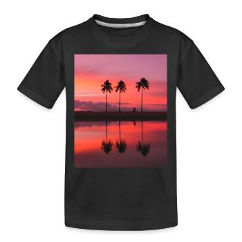 Captivating Sunsets: Beauty of Nature on Display - Kids' Premium Organic T-Shirt - black - Front