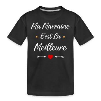 Ma marraine c'est la meilleure - T-shirt bio Premium Enfant - noir - Devant