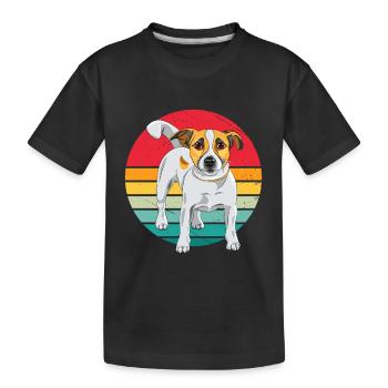 Jack Russel Terrier - T-shirt bio Premium Enfant - noir - Devant