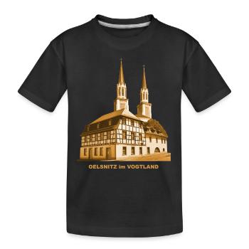 Oelsnitz Vogtland Carpet City Saxony - Kids' Premium Organic T-Shirt - black - Front