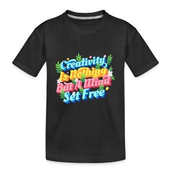 Entspannen Sie sich einfach und haben Sie einen Dorite - Kinder Premium Bio T-Shirt - Schwarz - Vorne