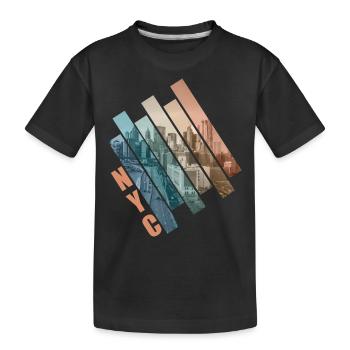 NYC - T-shirt bio Premium Enfant - noir - Devant