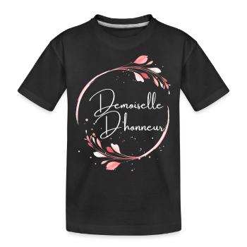 Demoiselle d'honneur - T-shirt bio Premium Enfant - noir - Devant