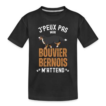 Bouvier bernois 5 - T-shirt bio Premium Enfant - noir - Devant