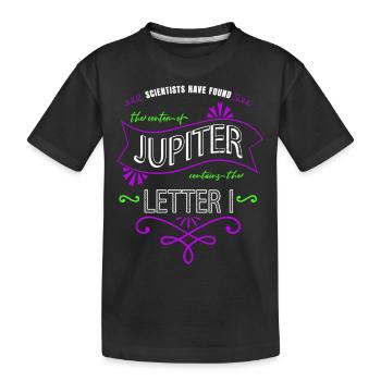 T-shirt d’astronomie des planètes en apesanteur génial - T-shirt bio Premium Enfant - noir - Devant