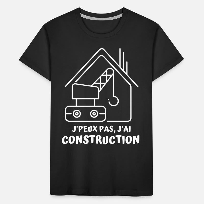Construction chantier batiment 2 T-shirt bio Premium Enfant