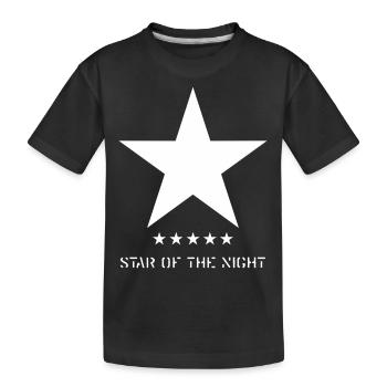 Stern der Nacht - Kinder Premium Bio T-Shirt - Schwarz - Vorne