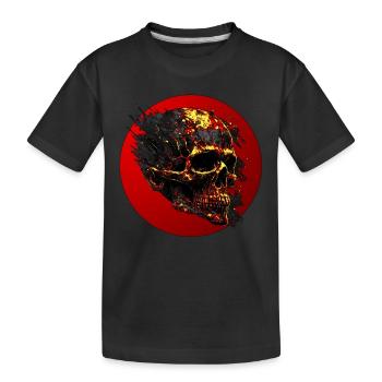 Mystischer Schädel des Wahnsinns - Kinder Premium Bio T-Shirt - Schwarz - Vorne