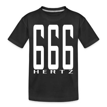 La fréquence de la bête en blanc - T-shirt bio Premium Enfant - noir - Devant